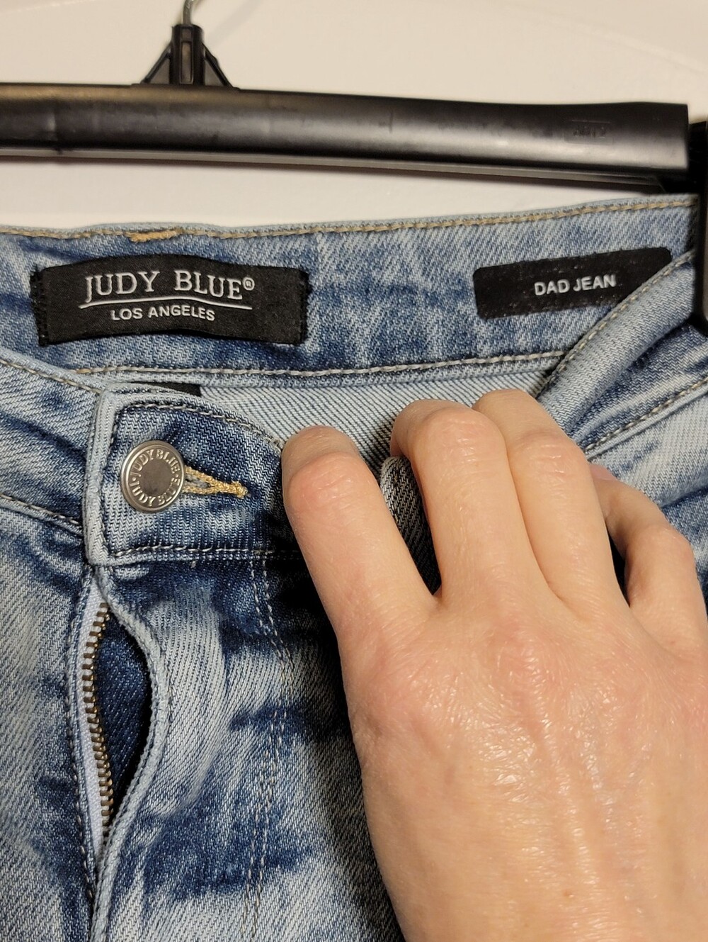 Judy Blue Dad Jeans Light Wash Raw Hem size 7/28